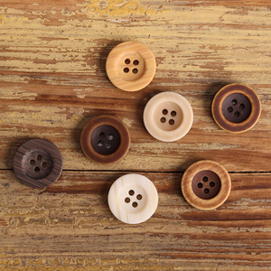 Botones de Resina al por Mayor de 15 mm de Ancho con Borde, en Beige, Blanco, Café Oscuro, Negro, Estilo Vintage para Prendas y Manualidades Naturales - Product Image 5