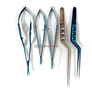Kamiyama Scissors Micro Tissue Forceps Tumor Holding Forceps General Surgery Instrument Set Precision Microsurgical Manual - Product Image 3