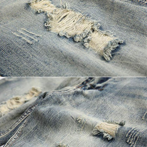 Pantalones Cortos de Mezclilla Elásticos Casuales para Hombre, Pantalones Cortos de Lona de Moda Urbana - Product Image 5