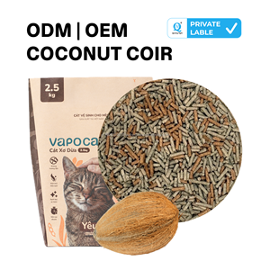 Litière agglomérante pour chat en fibre de coco, très absorbante, faible dispersion, contrôle des odeurs pour chats d'intérieur, 20 kg en vrac - Product Image 1