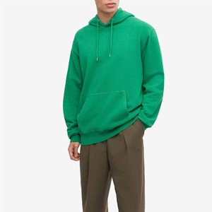Sweat à capuche en molleton de coton coupe courte et ample, grammage lourd (360 g/m² - 610 g/m²), style High Street, avec logo brodé personnalisé, MOQ 1 pièce - Product Image 3