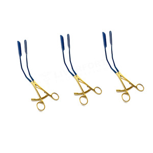 High Quality Stainless Steel Lateral Wall Retractor Blade 1" X 2" Blue Gold Coated Gynecology Surgical <b>Instruments</b> CE - Product Image 6