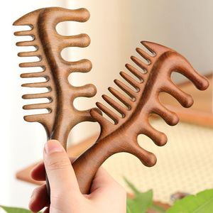 หวีไม้หวีผมทำมือหวีผมเป็นมิตรต่อสิ่งแวดล้อมหวีไม้ธรรมชาติ - Product Image 4