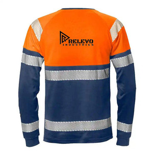 เสื้อกั๊กนิรภัยสะท้อนแสงแบบใหม่ 180 GSM โพลีเอสเตอร์ PU สำหรับงานถนน ราคาประหยัด - Product Image 3