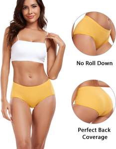 Braguitas de punto transpirables y elásticas para mujer, estilo hipster, modernas, de cobertura completa, cómodas para uso diario, venta al por mayor, OEM, ODM - Product Image 4