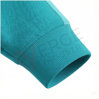 Ensemble de survêtement pour homme, couleur turquoise, manches longues, capuche, fermeture éclair sur le devant, blocs de couleur, décontracté, respirant, coupe régulière, pour l'automne