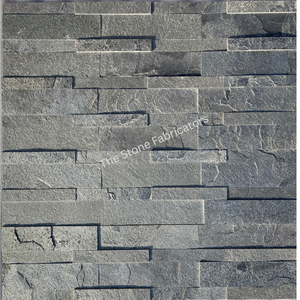 High Quality Flexible Silver Grey <b>Slate</b> Peel Stick Veneer Sheet Natural Finish Exterior Outdoor Wall Decoration Tile Wall Panel - Product Image 5