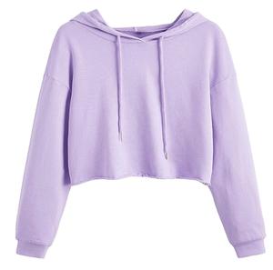 Sweat-shirt à capuche vert lime pour femme, manches longues, col montant, fermeture éclair sur le devant, sweat-shirt en molleton surdimensionné, vêtements d'automne - Product Image 5