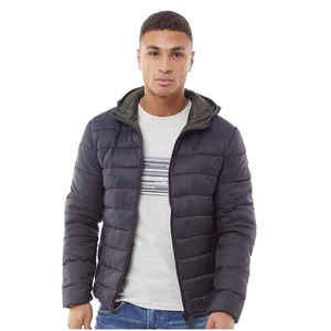 Blouson universitaire pour homme de haute qualité, col montant, design à capuche, prêt pour l'hiver, personnalisable, tissu de qualité supérieure, fabricant sur mesure - Product Image 1