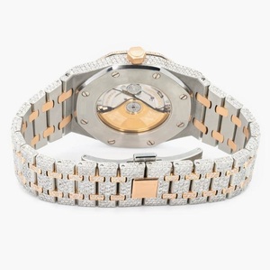 Reloj de Lujo Unisex con Movimiento Mecánico Automático de Acero Inoxidable, Analógico en Árabe, con Alarma y Moissanita VVS de Alta Calidad - Product Image 3