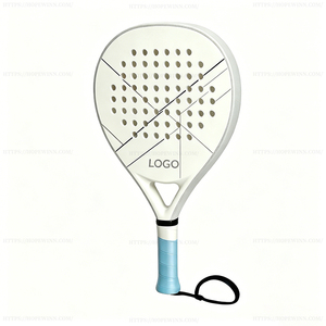 Raqueta de Pádel Personalizada 2026 con Logotipo Impreso, Marco de Fibra de Carbono, Correa para la Muñeca y Gráficos Superficiales Personalizados - Product Image 4
