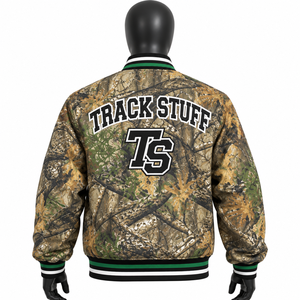 Custom <b>Mens</b> Varsity Letterman <b>Jacket</b> <b>Wool</b> Cotton Stand Collar Front Waterproof Windproof Winter Baseball Streetwear <b>Jacket</b> - Product Image 3
