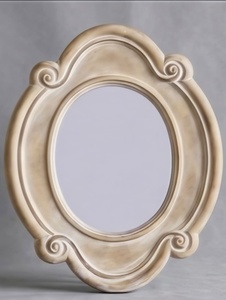 <b>Vintage</b> Wooden Art Deco Handmade Oval <b>Wall</b> <b>Mirror</b> Ornamental Home Decor Custom Color Entryway Living Room - Product Image 1