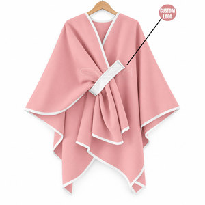 Cosh International Sorority Sisterhood Autumn Winter Scarf Solid Reversible Wool Cape Trendy <b>Poncho</b> Cashmere Sweater - Product Image 5