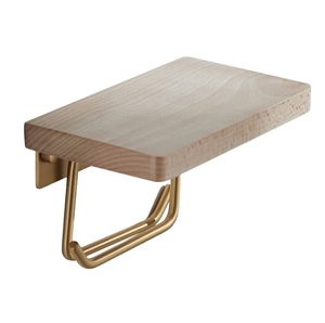 Porte-rouleau de papier toilette en bois de qualité supérieure, artisanat élégant, porte-rouleau de papier toilette rustique avec étagère, support mural - Product Image 5