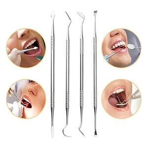 Kit Profesional de Cuidado Bucal Reutilizable con Empuñadura Ergonómica, Certificado CE, para Limpieza y Extracción de Sarro, Juego Completo de Instrumentos Dentales Manuales - Product Image 5