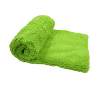 Meilleure vente 40*40cm 500gsm serviette en peluche polaire corail microfibre sans bord serviette de lavage de voiture en microfibre sèche efficace