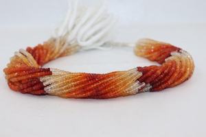 Cuentas Redondas Facetadas de Ópalo de Fuego Natural Mexicano de 4 mm, 13 Pulgadas, Peso Personalizable para la Fabricación de Joyas - Product Image 3