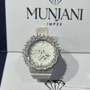 Relojes de Pulsera Deportivos de Moda para Hombre, Estilo Hip Hop, con Diamantes de Imitación VVS, Movimiento Mecánico ETA, Cristal de Zafiro, Correa de Cuero - Product Image 5