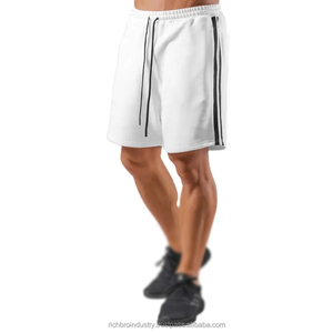 Short de jogging pour hommes de qualité supérieure 100% Polyester Style décontracté écologique haute entraînement personnalisé course basket-ball rayures latérales - Product Image 1