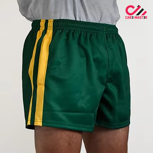 High Quality Customizable Logo Polyester Rugby Footy <b>Shorts</b> with <b>Zipper</b> Pocket Sublimation Football Wear Training football <b>short</b> - Product Image 2