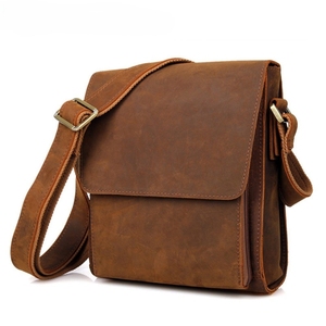 Bolso Mensajero de Cuero Vintage para Hombre, Bolso de Hombro Personalizado de Cuero Vacuno Genuino de Primera Calidad - Product Image 4