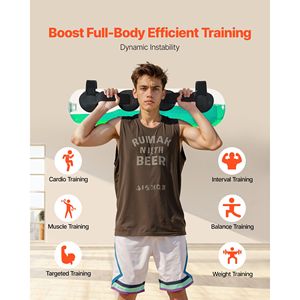 Pesi d'acqua portatili regolabili da 20 kg (50 libbre) per allenamento completo del corpo, stabilità e fitness - Product Image 3