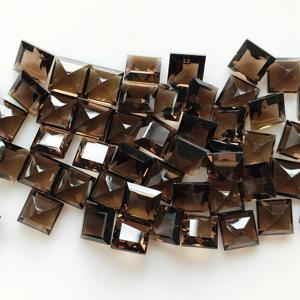 ควอตซ์สโมคกี้ธรรมชาติ 8 มม. ทรงสี่เหลี่ยมเจียระไนแบบสเต็ปคัท คุณภาพดีที่สุด พลอยเม็ดเดี่ยวสำหรับทำเครื่องประดับและสร้อยคอ - Product Image 5