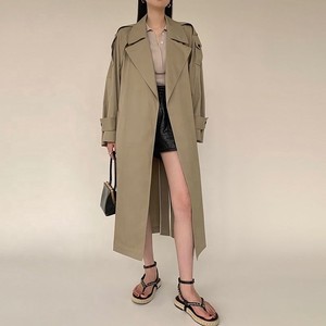 Women's Trench Coat Custom Logo Trench Coat Women Luxury Designer Long Trench Femme Women's <b>Winter</b> Trench Coat Wholesale OEM ODM - Product Image 5