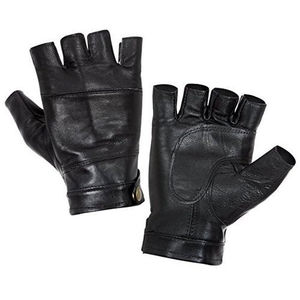 Guantes Deportivos de Motociclismo para Hombre, Medios Dedos, de Piel Sintética PU, Antiestáticos, Duraderos, 8Mil 10Mil - Product Image 1