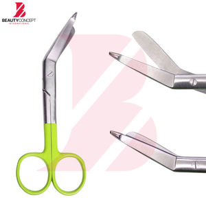 Tijeras Quirúrgicas de Alto Rendimiento para Trauma, Tijeras para Vendajes con Mango Verde, Acero Inoxidable, Herramienta Médica de Primeros Auxilios - Product Image 3