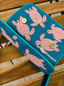 Bolso de Hombro Estilo Boho con Cuentas, Hecho a Mano, de Primera Calidad, para Mujer |   Bordado Casual, Ecológico, Ligero y Duradero - Product Image 5