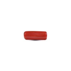 AAA Grade 6.15 Carat Oval Cut Red Coral Loose Gemstone for Fine Jewelry - Product Image 2