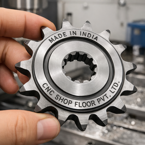 Atelier CNC Privé Pignon de chaîne à rouleaux en acier, 10 dents, fabriqué en Inde, pour usage industriel - Product Image 6