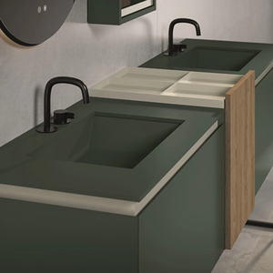 Meuble-lavabo mural de salle de bain de style européen moderne personnalisé JY Project, miroir, armoire en bois de luxe, MDF imperméable - Product Image 6