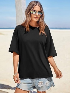เสื้อยืดผ้าฝ้ายคุณภาพสูงสำหรับผู้หญิง - Product Image 5