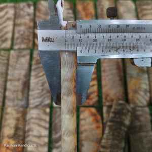 Escamas de cuerno de carnero blanco premium, 100% material real para mangos de cuchillos a precio económico. - Product Image 6