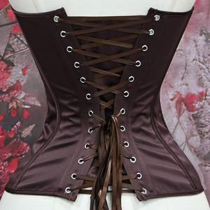 Conjunto de faja moldeadora sin costuras de control firme para mujer, de malla de jersey transpirable, con diseño de corsé de varillas transparente y encaje elegante sin tirantes - Product Image 6