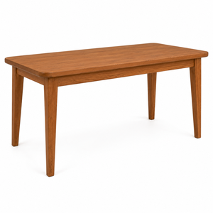 Table à manger rectangulaire en bois massif scandinave moderne, 6 places, écologique, stable, meubles pour la maison - Product Image 1