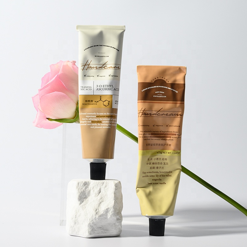 Custom Recyclable Aluminum Squeeze Tubes Eye Cream Leak-Proof Strong Barrier Aluminum Packaging Tube Hand Cream Cosmetic Tube