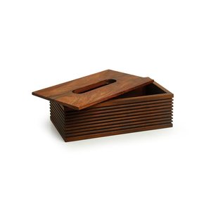 UNIVERSAL OVERSEAS Caja de pañuelos de madera tradicional china - Hecha a mano, ecológica, portátil para cualquier habitación, Modelo UO-WTB-0012 - Product Image 4