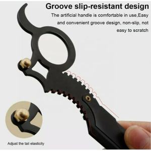 Rasoir de sécurité classique en acier inoxydable de haute qualité pour hommes, avec poignée ergonomique, pour le rasage du visage, lame unique remplaçable, pour sourcils - Product Image 3