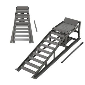 Set di 2 Rampe Idrauliche a Basso Profilo per Sollevamento Auto, 5T 11000lbs, Rampe di Servizio per Garage, per Camion, Rimorchi e Veicoli - Product Image 1