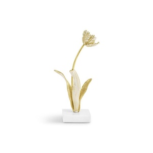 Butterfly Ginkgo Gold Decorative <b>Objects</b> Sculpture Eye Catching Look Flowers And Leaves Designer High Standard Quality - Product Image 3