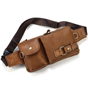 Multifunctional Daily Use Wholesale price sustainable Leather Waist Bag Cool Crossbody Backpack Waterproof Leather Waist Bag - Product Image 6
