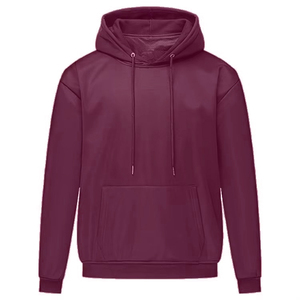 High Quality Men's Distress Jersey Hoodie Unlined <b>Velour</b> Puff Technique Solid Terry Street Pullover Heated 100% Cotton - Product Image 6