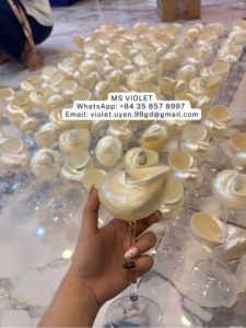 Verres à vin et à cocktail en coquillage à livraison rapide – Décoration hôtelière Vietnam - Product Image 4