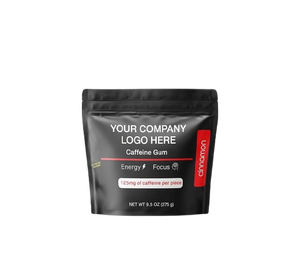OEM Custom Logo High Potency Caffeine Energy <b>Gum</b> For Alertness And Performance - Product Image 1