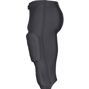 Mens Black <b>Padded</b> American Football Pants Belt Closure Athletic Practice Game Performance Sportswear Adult All Season Wear all - Product Image 3