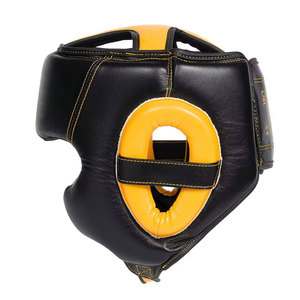 Professional Boxing <b>Training</b> PU Leather <b>Head</b> Guard Muay Thai Kickboxing <b>Training</b> <b>Head</b> Guard - Product Image 4